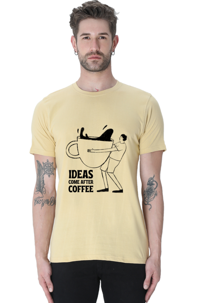 Ideas come after coffee Unisex Classic T-Shirt