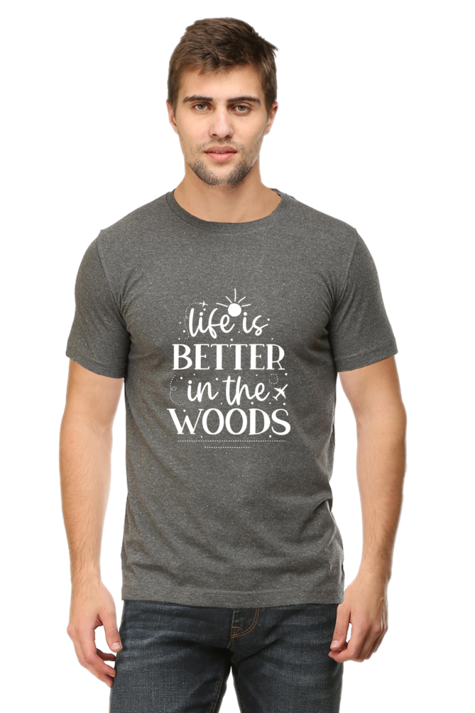 Life Is Better In The Woods Unisex Dark Classic T-Shirt