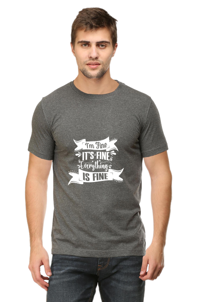 I am Fine, It's Fine, Everything Is Fine Unisex Dark Classic T-Shirt