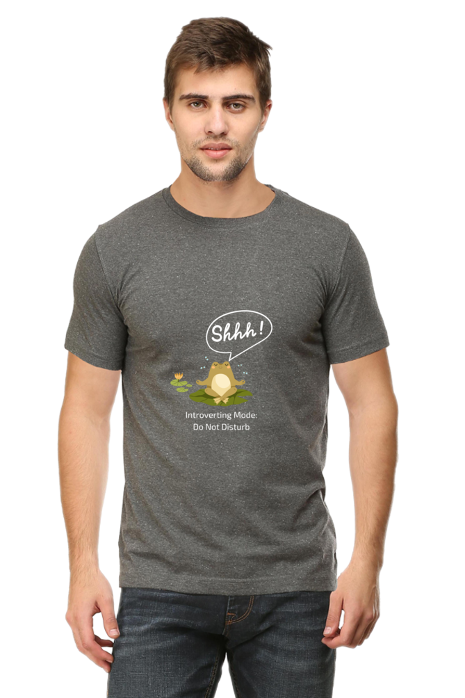 Shh Introverting Mode Frog Meditating Unisex Dark Classic T-Shirt