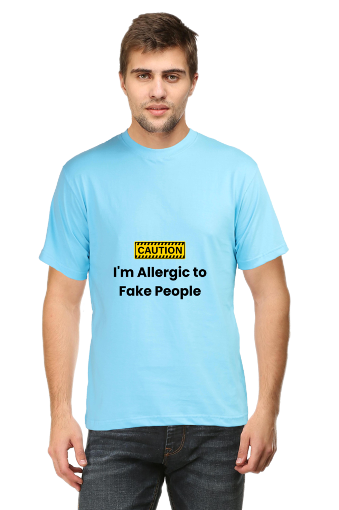 Caution I am Allergic to Fake People Unisex Classic T-Shirt