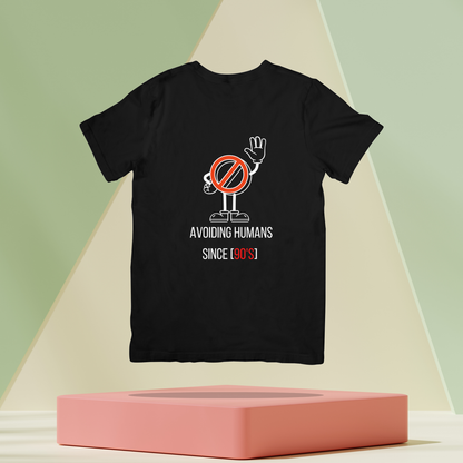 Avoiding Humans Since 90s Unisex Dark Classic T-Shirt