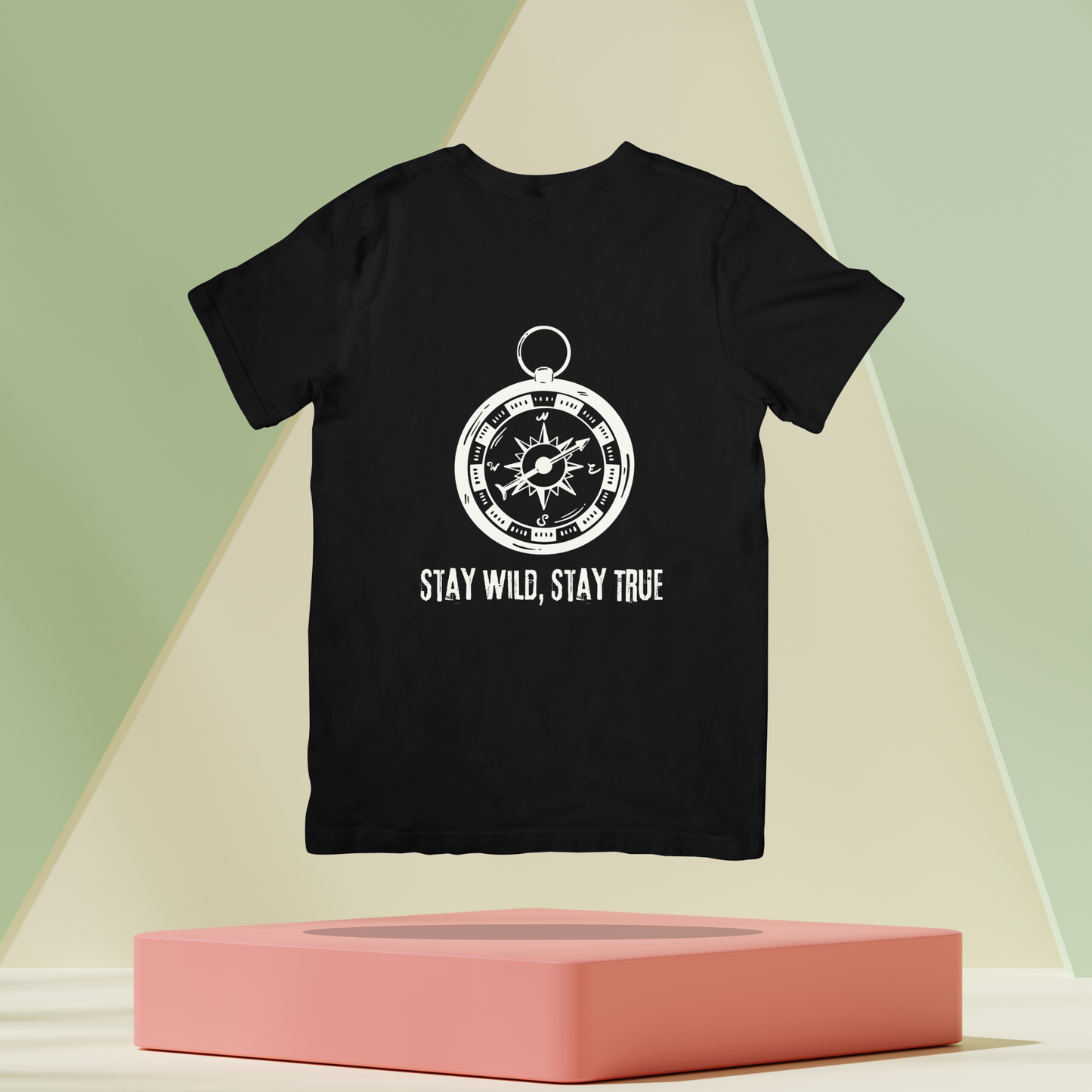 Compass Stay Wild Stay True Unisex Dark Classic T-Shirt