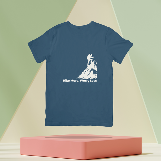 Mountain Hike More Worry Less Unisex Dark Classic T-Shirt