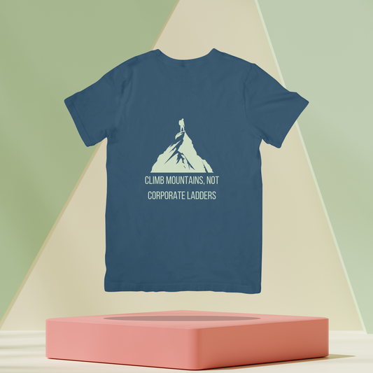 Climb Mountains, Not Corporate Ladders Unisex Dark Classic T-Shirt